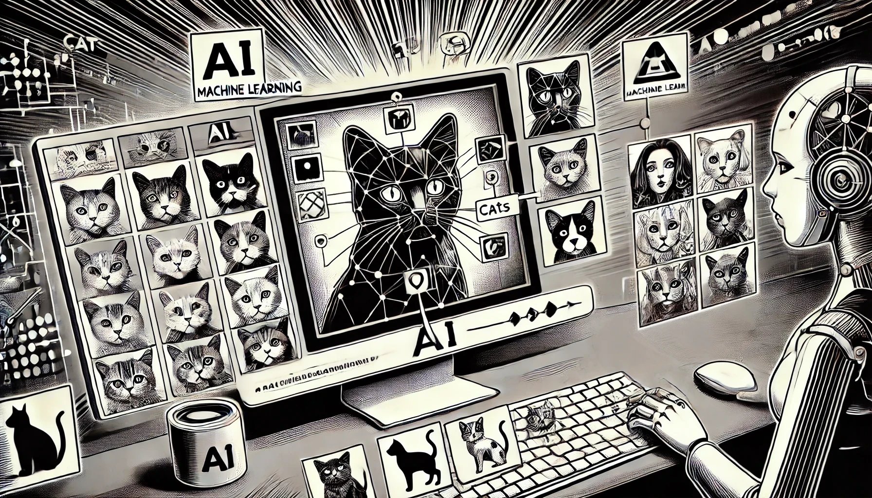 AI analysing cats